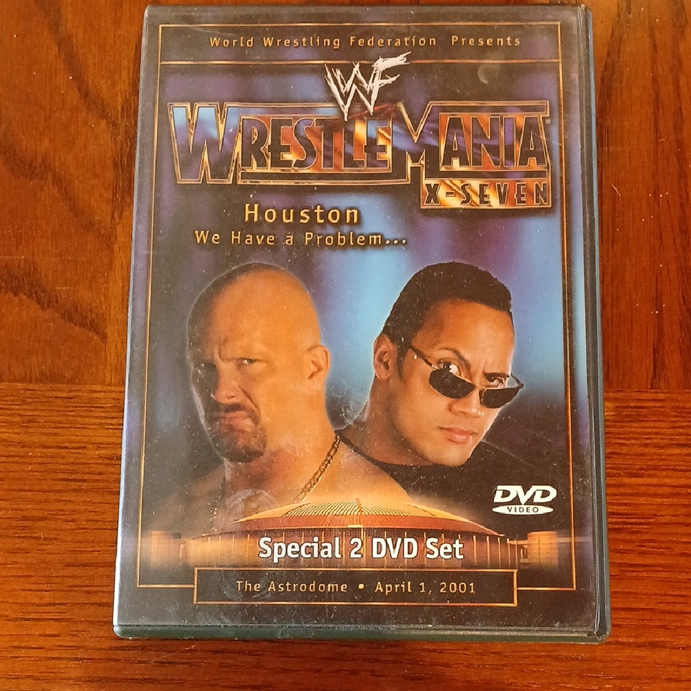 WWF Wrestlemania X7 2 Disc DVD 2001 Wrestling ~ Complete ~ Rare 17 X-Seven